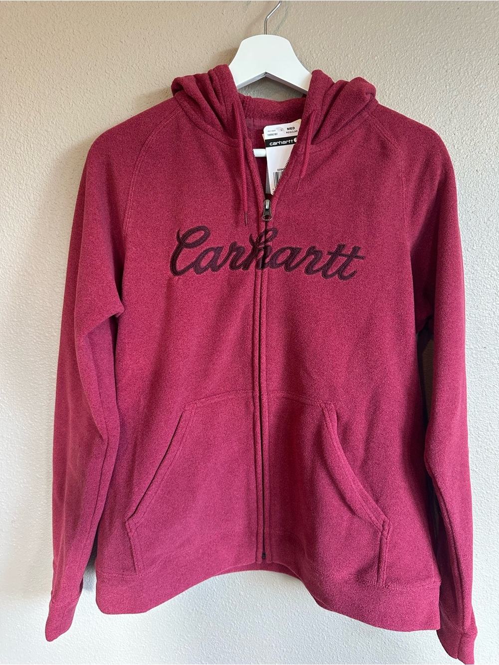 Carhartt Mid weight hooded zip sweatshirt, red